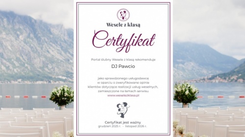 Certyfikat  2025/2026